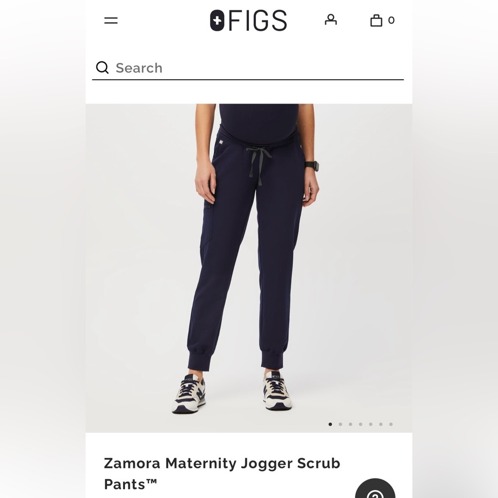 Figs Maternity Zomora Jogger size Medium Petite Navy